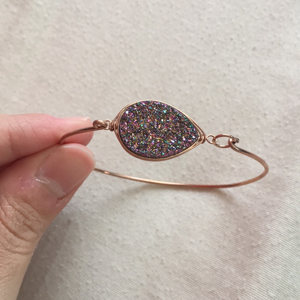 Rainbow Druzy Bracelet!